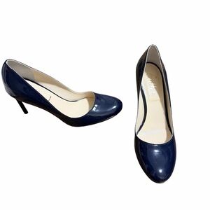 Butter Italian Navy Blue Women's Heels